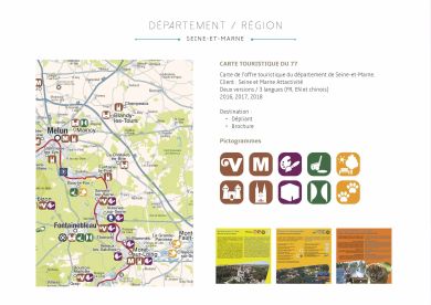 Page de présentation de la cartographie touristique de Seine et Marne