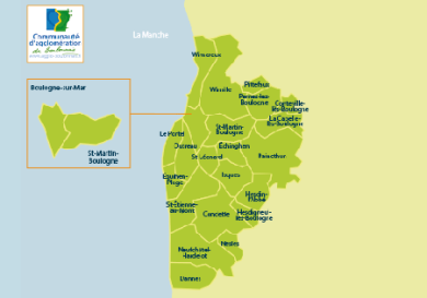 Plan de localisation de services Communautés d'agglomération