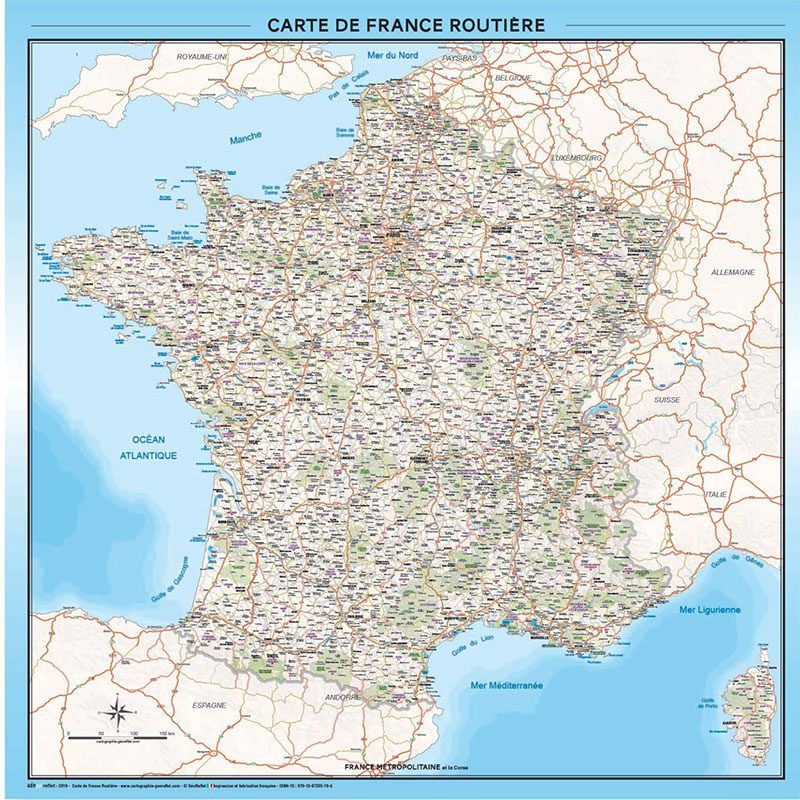 carte France routes autoroutes