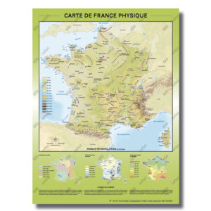 Carte des vins de France Géovitis géographique Pétillante 50x70