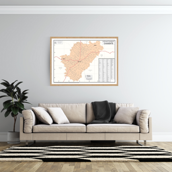 16 - Département de la Charente - Carte géographique – Image 4