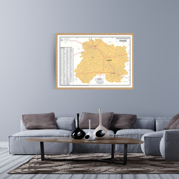 51 - Département de la Marne - Carte géographique – Image 4
