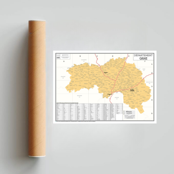 61 - Département de l'Orne - Carte géographique – Image 3