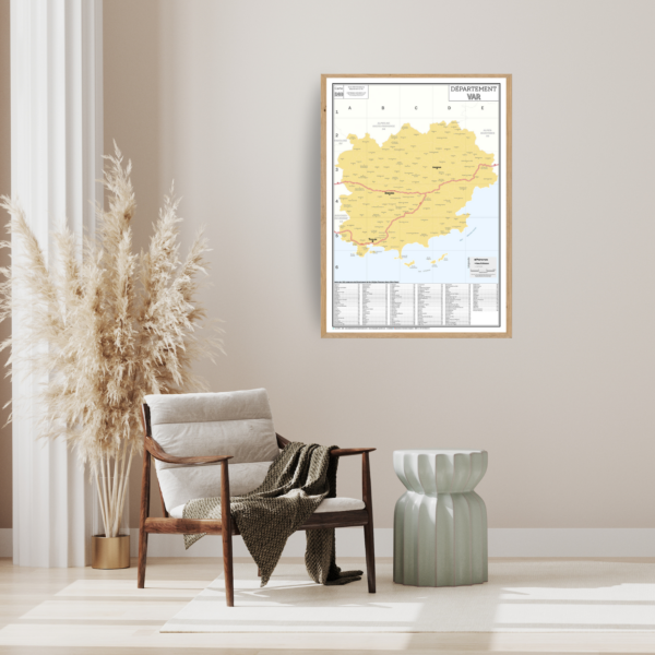 83 - Département du Var - Carte géographique – Image 4