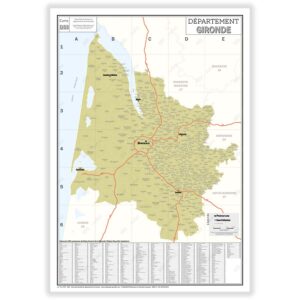Carte du département de la Gironde