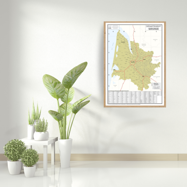 33 - Département de la Gironde - Carte géographique – Image 4