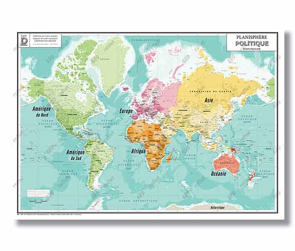 Mappemonde oldschool