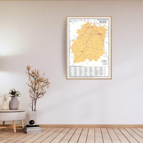 91 - Département de l'Essonne - Carte géographique – Image 4
