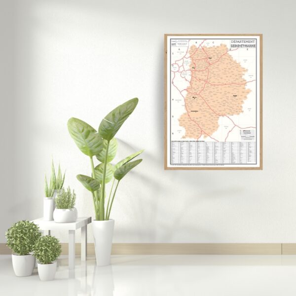 77 - Département de la Seine-et-Marne - Carte géographique – Image 4