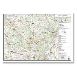 Carte routière de la région Bourgogne-Franche-Comté