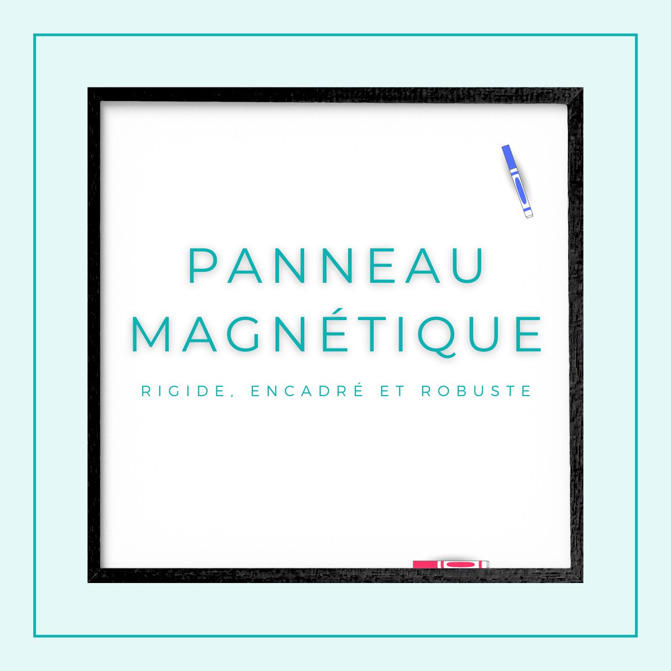 Sur panneau ferreux magnétique effaçable à sec