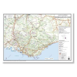 Carte routière de la région Provence-Alpes-Côte d'Azur