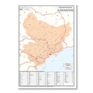Carte du département des Alpes-Maritimes