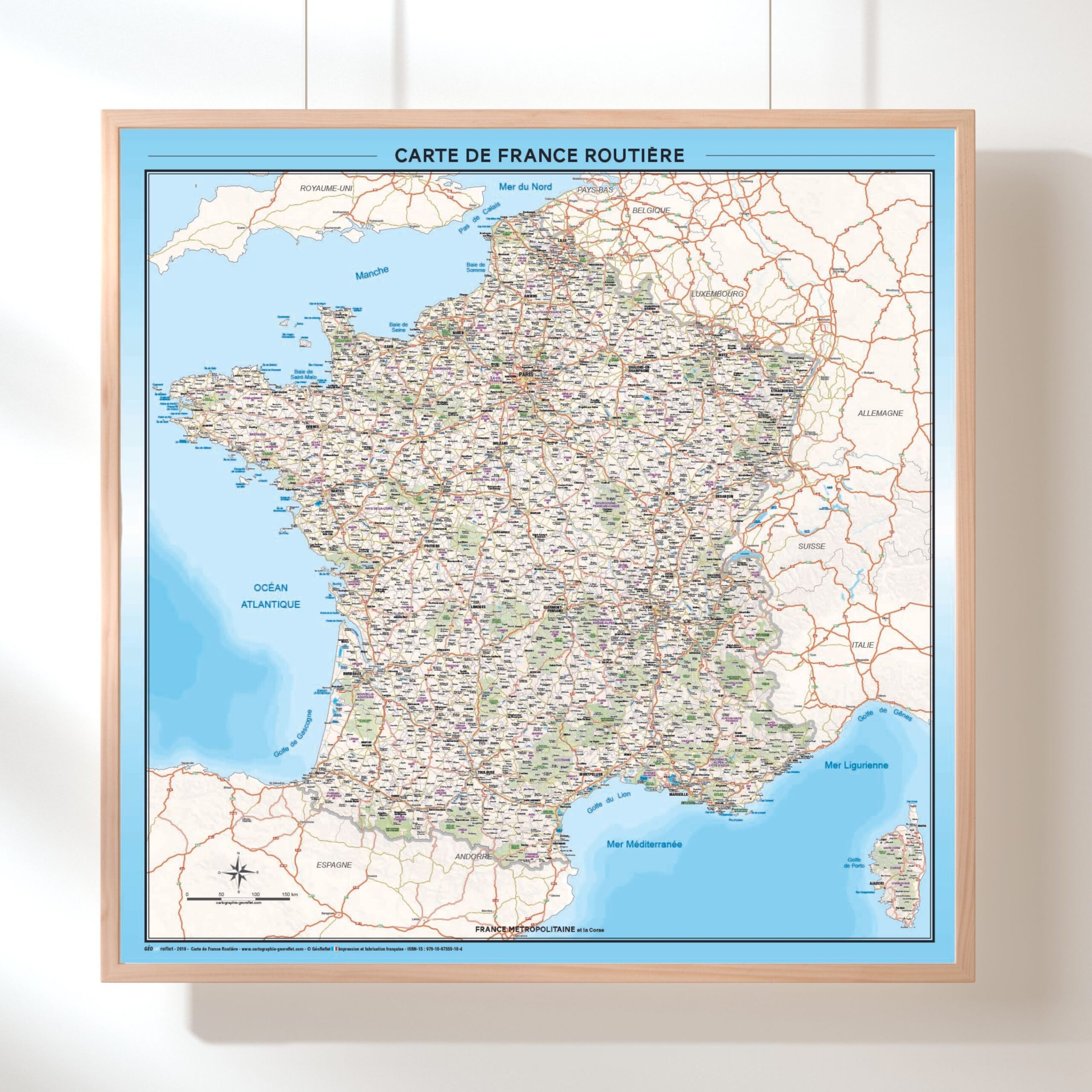 Carte de France M&eacute;tropole Routi&egrave;re