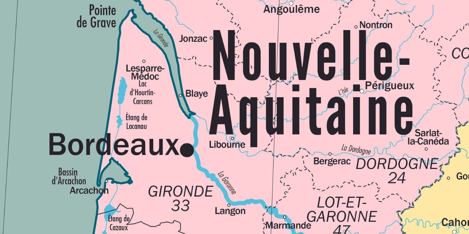 Carte de France administrative r&eacute;gions