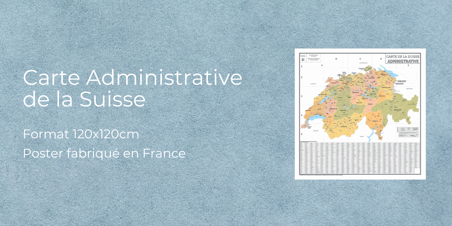 Pr&eacute;sentation Carte de la Suisse