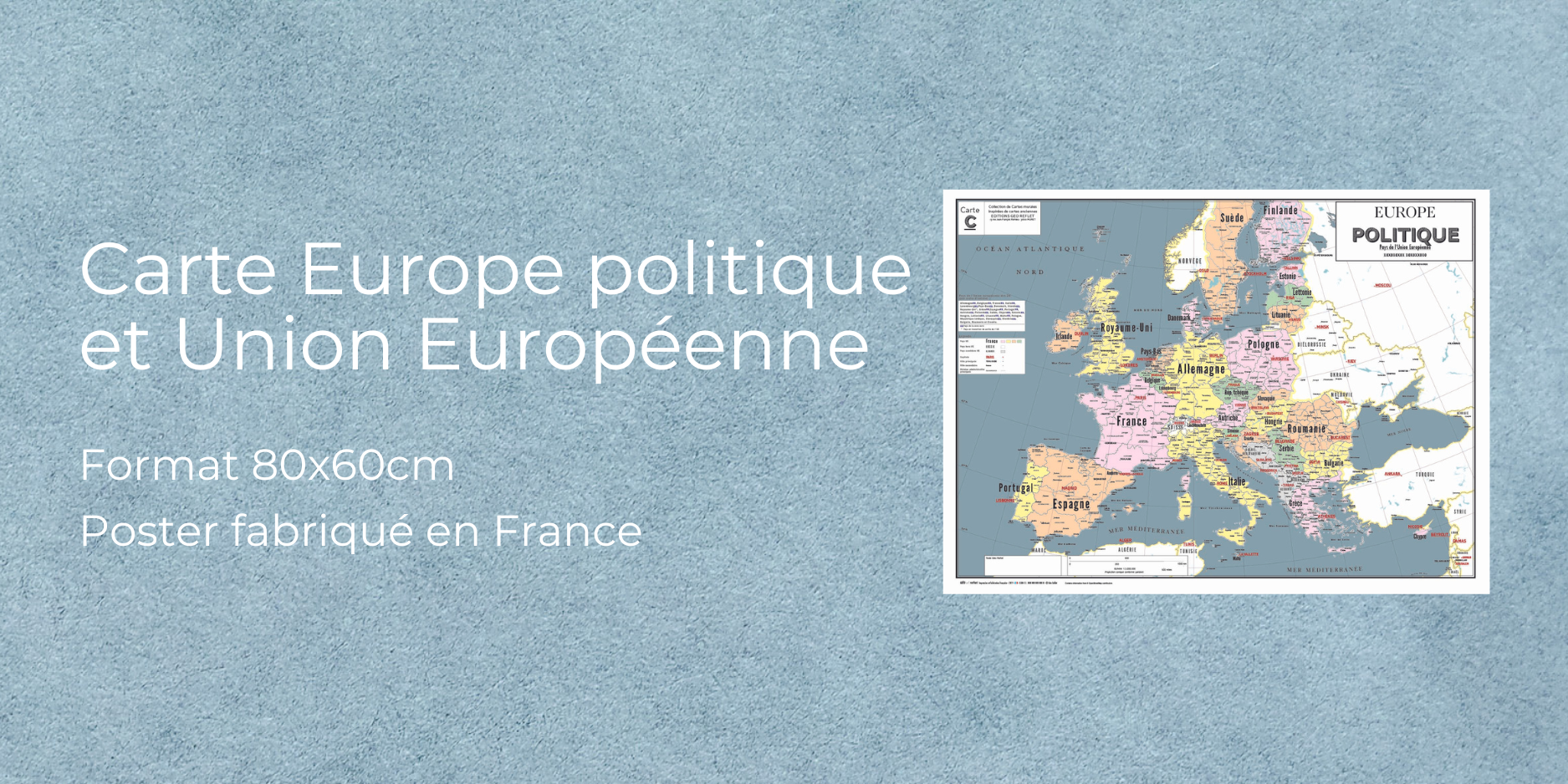 Pr&eacute;sentation Carte de l'Europe