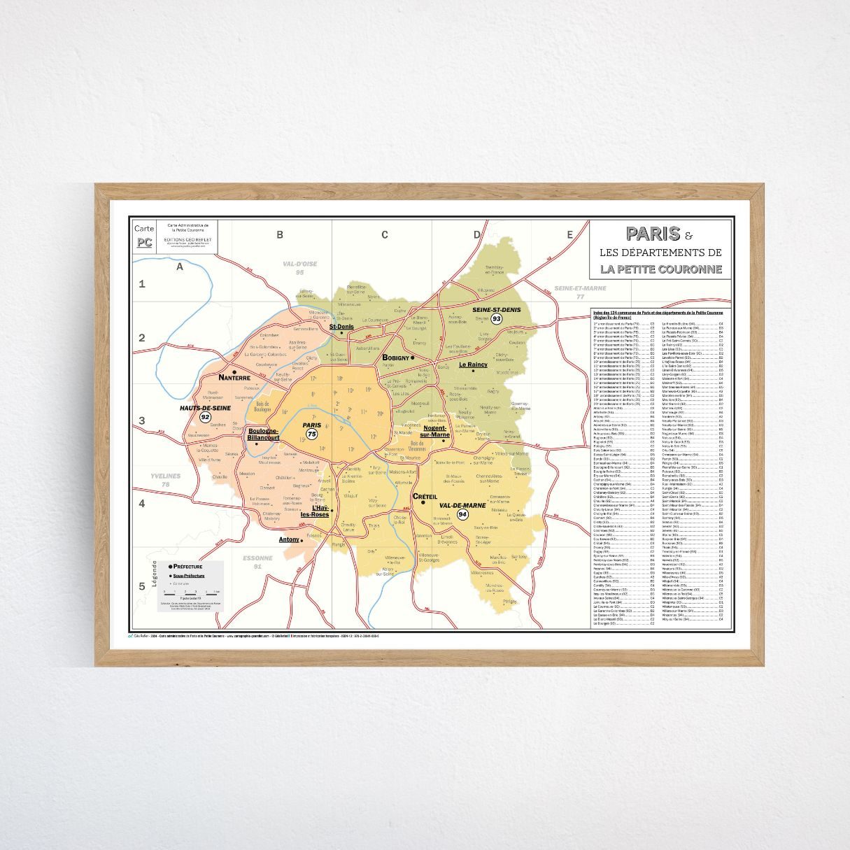 Paris et les d&eacute;partements de la Petite Couronne