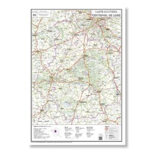 Carte routière de la région Centre-Val de Loire