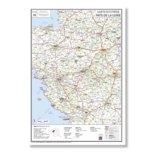 Carte routière de la région Pays de la Loire
