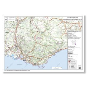 Carte routi&egrave;re de la r&eacute;gion Provence-Alpes-C&ocirc;te d'Azur